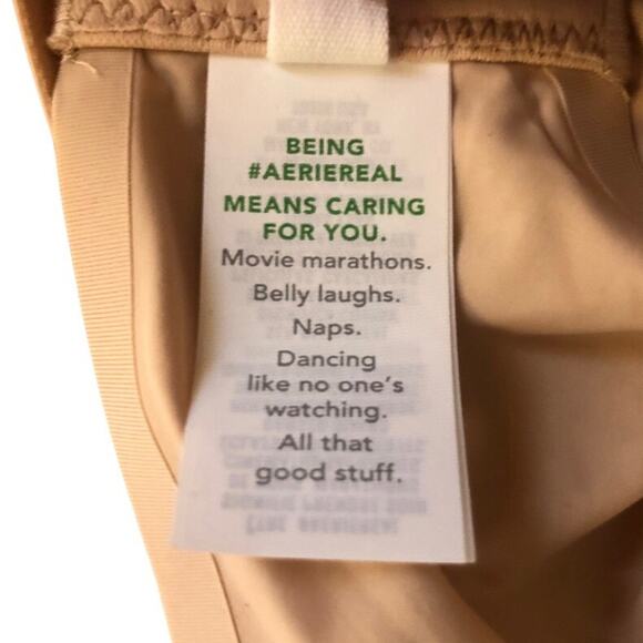 SMOOTHEZ by Aerie Full Coverage Lightly Lined Bra NWT Flexible Wire Beige 34DDD - Picture 8 of 15